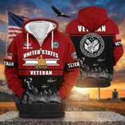 Premium US Veterans Zip Hoodie ATTN260821, Gifts For US Veterans, Gifts On Father's Day, Veterans Day. - Image 37