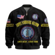 Premium US Veterans Bomber Jacket BPHN190814, Gifts For US Veterans, Gifts On Father's Day, Veterans Day. - Image 6