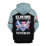 Premium US Veterans Zip Hoodie ATTN080921, Gifts For US Veterans, Gifts On Father's Day, Veterans Day. - Image 25