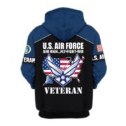 Premium US Veterans Zip Hoodie ATTN080921, Gifts For US Veterans, Gifts On Father's Day, Veterans Day. - Image 28