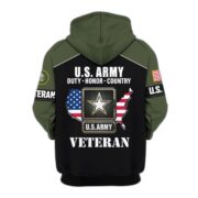 Premium US Veterans Zip Hoodie ATTN080921, Gifts For US Veterans, Gifts On Father's Day, Veterans Day. - Image 7