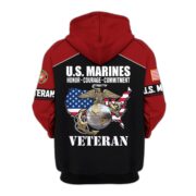 Premium US Veterans Zip Hoodie ATTN080921, Gifts For US Veterans, Gifts On Father's Day, Veterans Day. - Image 19