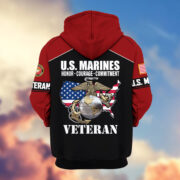 Premium US Veterans Zip Hoodie ATTN080921, Gifts For US Veterans, Gifts On Father's Day, Veterans Day. - Image 19