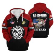 Premium US Veterans Zip Hoodie ATTN080921, Gifts For US Veterans, Gifts On Father's Day, Veterans Day. - Image 17