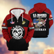 Premium US Veterans Zip Hoodie ATTN080921, Gifts For US Veterans, Gifts On Father's Day, Veterans Day. - Image 17