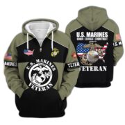 Premium US Veterans Zip Hoodie ATTN080921, Gifts For US Veterans, Gifts On Father's Day, Veterans Day. - Image 20