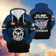 Premium US Veterans Zip Hoodie ATTN080921, Gifts For US Veterans, Gifts On Father's Day, Veterans Day. - Image 11