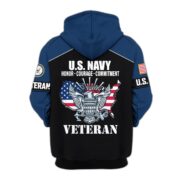 Premium US Veterans Zip Hoodie ATTN080921, Gifts For US Veterans, Gifts On Father's Day, Veterans Day. - Image 13