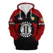Premium US Veterans Zip Hoodie ATTN080921, Gifts For US Veterans, Gifts On Father's Day, Veterans Day. - Image 39