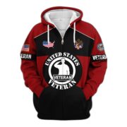 Premium US Veterans Zip Hoodie ATTN080921, Gifts For US Veterans, Gifts On Father's Day, Veterans Day. - Image 36