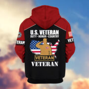 Premium US Veterans Zip Hoodie ATTN080921, Gifts For US Veterans, Gifts On Father's Day, Veterans Day. - Image 37