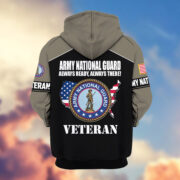 Premium US Veterans Zip Hoodie ATTN080921, Gifts For US Veterans, Gifts On Father's Day, Veterans Day. - Image 10