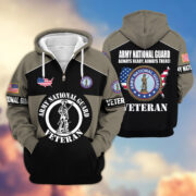 Premium US Veterans Zip Hoodie ATTN080921, Gifts For US Veterans, Gifts On Father's Day, Veterans Day. - Image 8