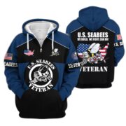 Premium US Veterans Zip Hoodie ATTN080921, Gifts For US Veterans, Gifts On Father's Day, Veterans Day. - Image 14
