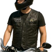 Premium Army Veterans Custom Leather Motor Vest VPVC702101, Gifts For Army Veteran, Gifts On Father's Day, Veterans Day. - Image 4