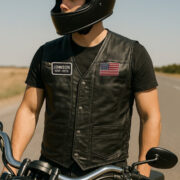 Premium USMC Veterans Custom Leather Motor Vest VPVC702108, Gifts For Marine Veteran, Gifts On Father's Day, Veterans Day. - Image 5