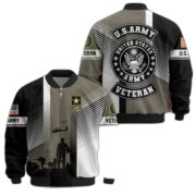 Premium US Veterans Bomber Jacket BPHN140811, Gifts For US Veterans, Gifts On Father's Day, Veterans Day. - Image 2