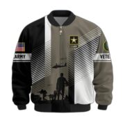 Premium US Veterans Bomber Jacket BPHN140811, Gifts For US Veterans, Gifts On Father's Day, Veterans Day. - Image 3