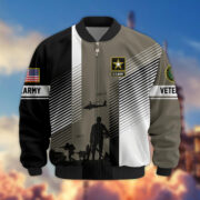 Premium US Veterans Bomber Jacket BPHN140811, Gifts For US Veterans, Gifts On Father's Day, Veterans Day. - Image 3