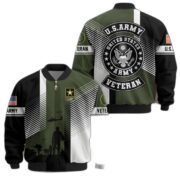 Premium US Veterans Bomber Jacket BPHN140811, Gifts For US Veterans, Gifts On Father's Day, Veterans Day. - Image 5