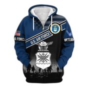 Premium US Veterans Zip Hoodie ATTN040921, Gifts For US Veterans, Gifts On Father's Day, Veterans Day. - Image 27