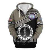 Premium US Veterans Zip Hoodie ATTN040921, Gifts For US Veterans, Gifts On Father's Day, Veterans Day. - Image 9