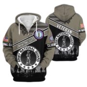 Premium US Veterans Zip Hoodie ATTN040921, Gifts For US Veterans, Gifts On Father's Day, Veterans Day. - Image 8