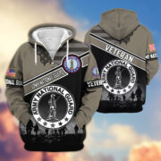 Premium US Veterans Zip Hoodie ATTN040921, Gifts For US Veterans, Gifts On Father's Day, Veterans Day. - Image 8