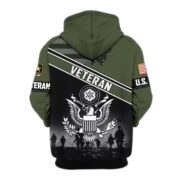 Premium US Veterans Zip Hoodie ATTN040921, Gifts For US Veterans, Gifts On Father's Day, Veterans Day. - Image 7