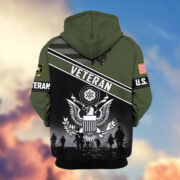 Premium US Veterans Zip Hoodie ATTN040921, Gifts For US Veterans, Gifts On Father's Day, Veterans Day. - Image 7