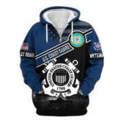 Premium US Veterans Zip Hoodie ATTN040921, Gifts For US Veterans, Gifts On Father's Day, Veterans Day. - Image 30