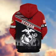 Premium US Veterans Zip Hoodie ATTN040921, Gifts For US Veterans, Gifts On Father's Day, Veterans Day. - Image 18