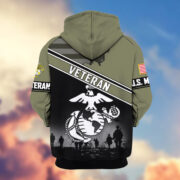Premium US Veterans Zip Hoodie ATTN040921, Gifts For US Veterans, Gifts On Father's Day, Veterans Day. - Image 21