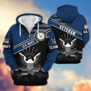 Premium US Veterans Zip Hoodie ATTN040921, Gifts For US Veterans, Gifts On Father's Day, Veterans Day. - Image 11
