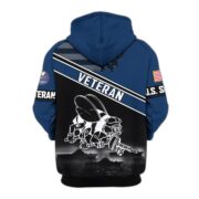 Premium US Veterans Zip Hoodie ATTN040921, Gifts For US Veterans, Gifts On Father's Day, Veterans Day. - Image 16