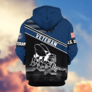 Premium US Veterans Zip Hoodie ATTN040921, Gifts For US Veterans, Gifts On Father's Day, Veterans Day. - Image 16