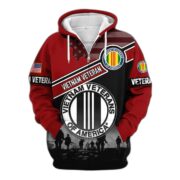 Premium US Veterans Zip Hoodie ATTN040921, Gifts For US Veterans, Gifts On Father's Day, Veterans Day. - Image 39
