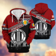 Premium US Veterans Zip Hoodie ATTN040921, Gifts For US Veterans, Gifts On Father's Day, Veterans Day. - Image 38