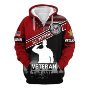 Premium US Veterans Zip Hoodie ATTN040921, Gifts For US Veterans, Gifts On Father's Day, Veterans Day. - Image 36