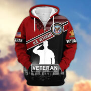 Premium US Veterans Zip Hoodie ATTN040921, Gifts For US Veterans, Gifts On Father's Day, Veterans Day. - Image 36