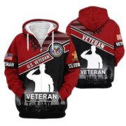 Premium US Veterans Zip Hoodie ATTN040921, Gifts For US Veterans, Gifts On Father's Day, Veterans Day. - Image 35
