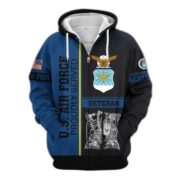 Premium US Veterans Zip Hoodie BPHN100911, Gifts For US Veterans, Gifts On Father's Day, Veterans Day. - Image 27