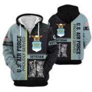 Premium US Veterans Zip Hoodie BPHN100911, Gifts For US Veterans, Gifts On Father's Day, Veterans Day. - Image 23