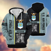 Premium US Veterans Zip Hoodie BPHN100911, Gifts For US Veterans, Gifts On Father's Day, Veterans Day. - Image 23