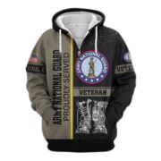 Premium US Veterans Zip Hoodie BPHN100911, Gifts For US Veterans, Gifts On Father's Day, Veterans Day. - Image 9