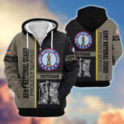 Premium US Veterans Zip Hoodie BPHN100911, Gifts For US Veterans, Gifts On Father's Day, Veterans Day. - Image 8