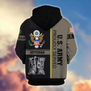 Premium US Veterans Zip Hoodie BPHN100911, Gifts For US Veterans, Gifts On Father's Day, Veterans Day. - Image 4
