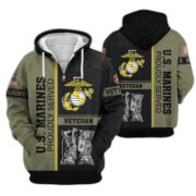 Premium US Veterans Zip Hoodie BPHN100911, Gifts For US Veterans, Gifts On Father's Day, Veterans Day. - Image 20
