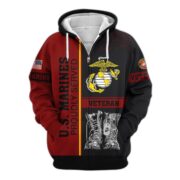 Premium US Veterans Zip Hoodie BPHN100911, Gifts For US Veterans, Gifts On Father's Day, Veterans Day. - Image 18