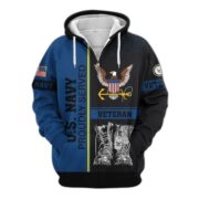 Premium US Veterans Zip Hoodie BPHN100911, Gifts For US Veterans, Gifts On Father's Day, Veterans Day. - Image 12
